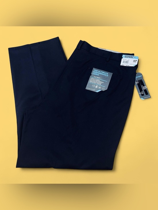 Savane Other - Savane Ultimate Performance Chino Pants 48x34 Black Expandable Waist NWT